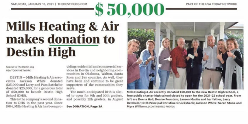 Giving Back to Destin High School